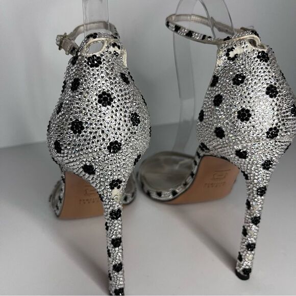 Stuart Weitzman Silver and Black Heels - Picture 4 of 14